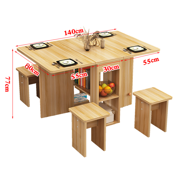 bàn ăn thông minh gỗ tự nhiên