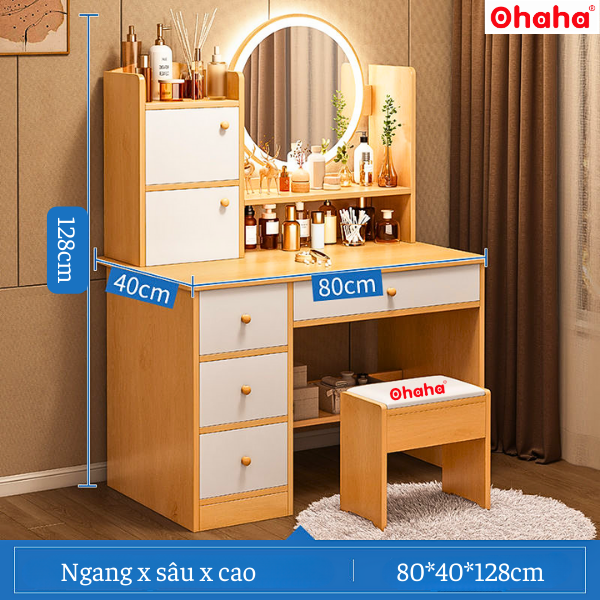 Bàn trang điểm hiện đại gỗ công nghiệp