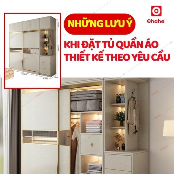 Những lưu ý khi đặt tủ quần áo theo yêu cầu