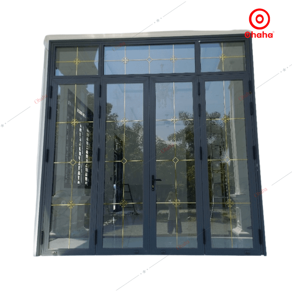 Cửa đi nhôm xingfa mở quay 4 cánh CNXF008