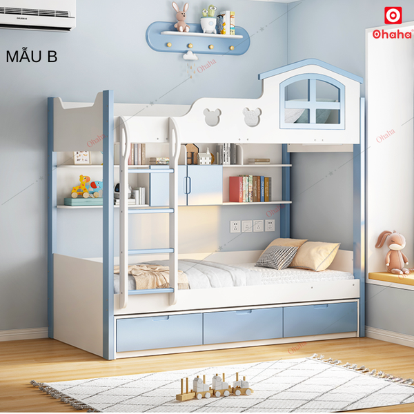 Giường tầng thông minh hiện đại cao cấp Ohaha - GTHĐ034