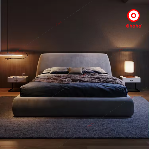 Giường ngủ công nghiệp bọc nệm OHAHA - GN045