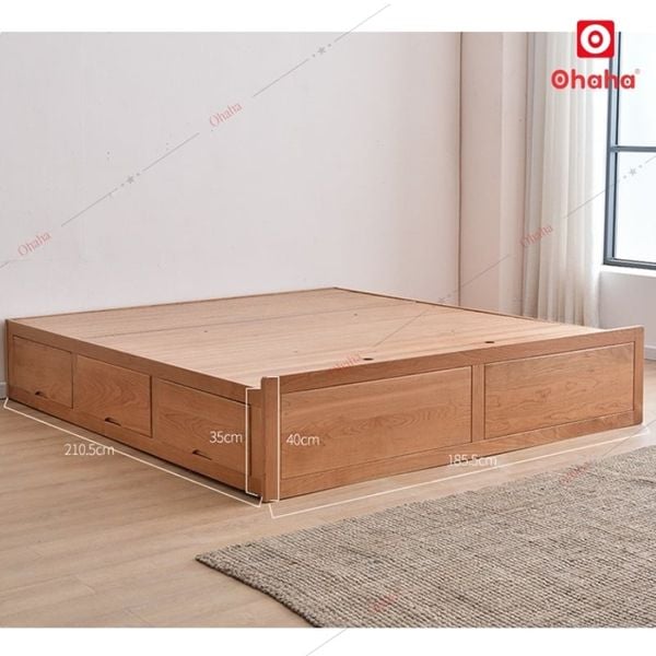 Giường ngủ gỗ công nghiệp cao cấp Ohaha - GC051