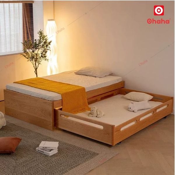 Giường ngủ gỗ công nghiệp cao cấp Ohaha - GC052
