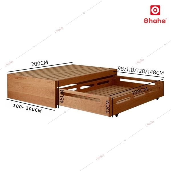 Giường ngủ gỗ công nghiệp cao cấp Ohaha - GC052