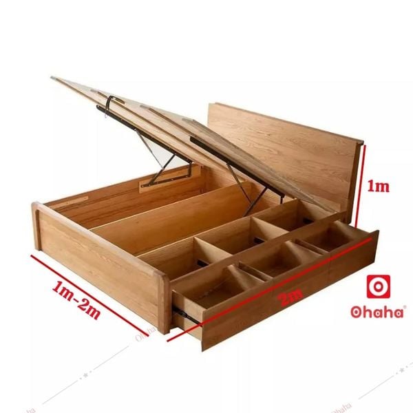 Giường ngủ gỗ công nghiệp cao cấp Ohaha - GC056