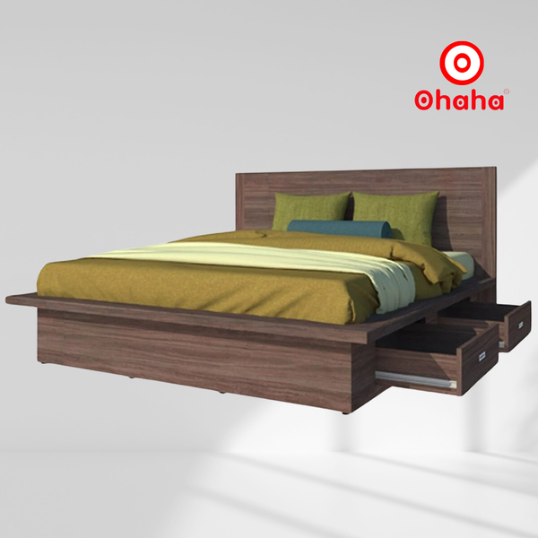 Giường ngủ gỗ công nghiệp cao cấp OHAHA - GC001