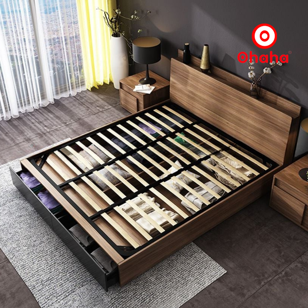Giường ngủ gỗ công nghiệp cao cấp Ohaha - GC009