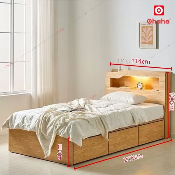 Giường ngủ gỗ tự nhiên GGTN05