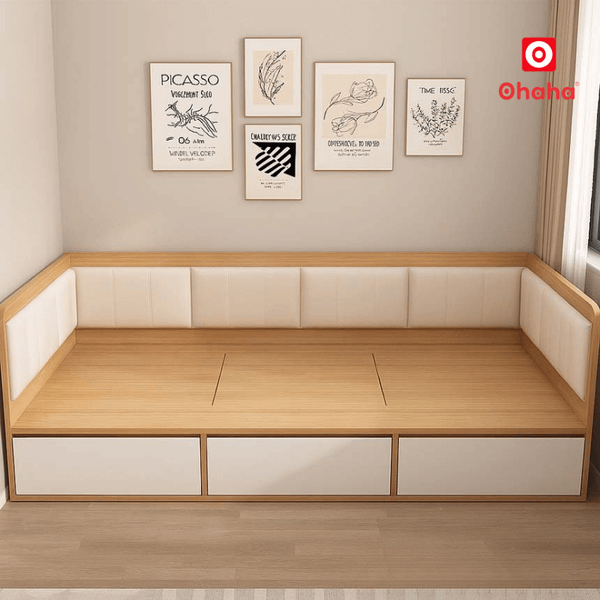 Giường ngủ hiện đại - GC061 Thiết kế tối giản có hộc kéo tiện lợi