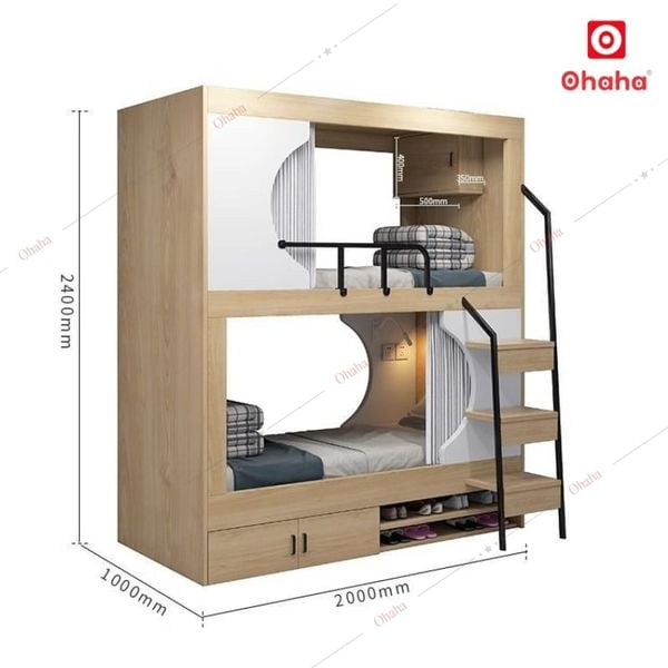 Giường tầng cao cấp Ohaha GT003