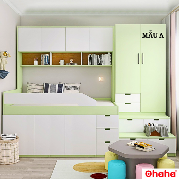 giường tầng gỗ