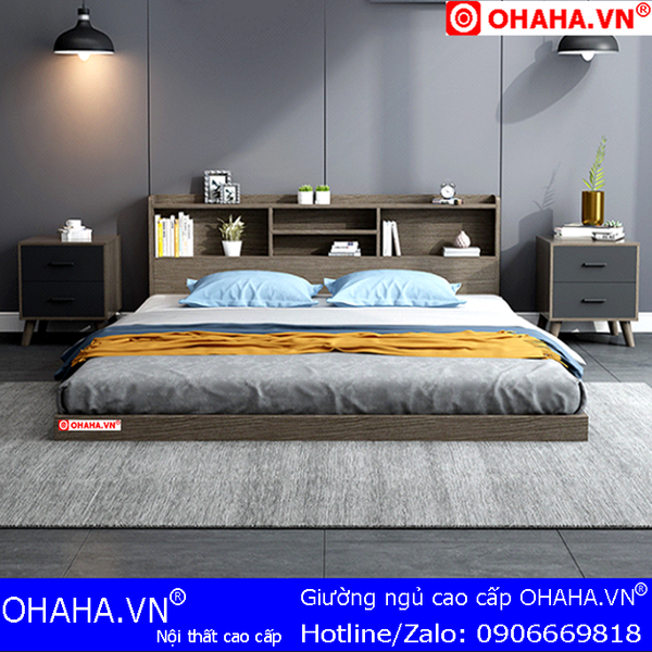 Giường Ngủ Gỗ Tatami Kiểu Nhật OHAHA (1m6x2m - 1m8x2m) – Ohaha