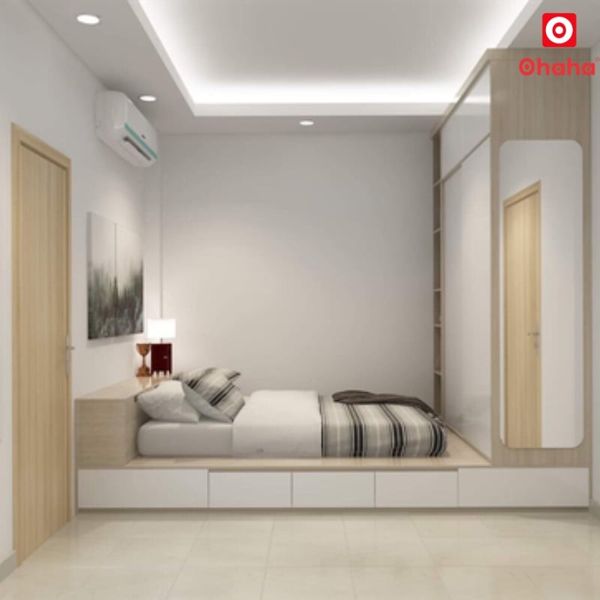 Thiết kế nội thất phòng ngủ chung cư hiện đại OHAHA