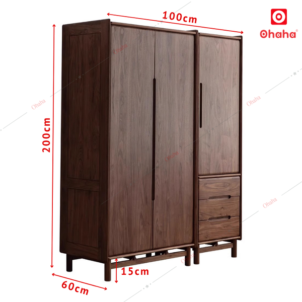 Tủ quần áo gỗ công nghiệp cao cấp Ohaha - TACC21