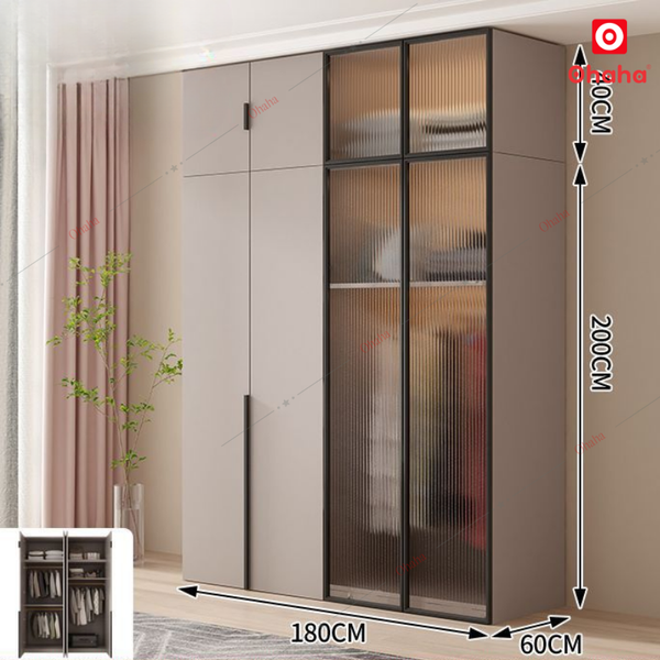 Tủ quần áo gỗ công nghiệp hiện đại Ohaha - HĐ026