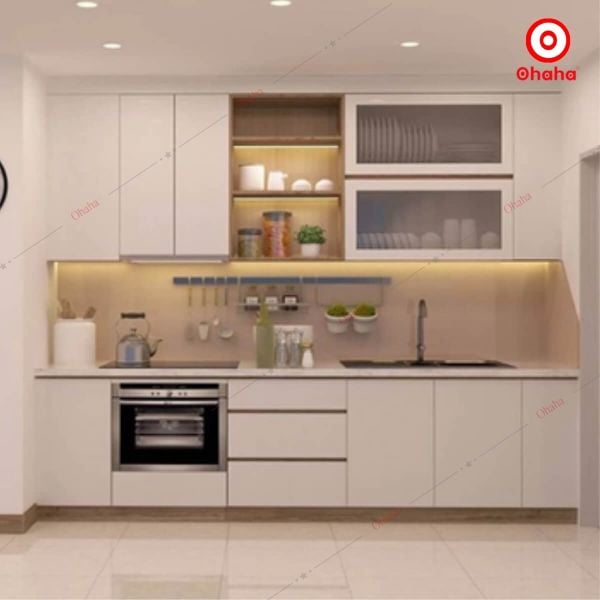 Tủ Bếp Gỗ Hiện Đại Sang Trọng OHAHA - TB024