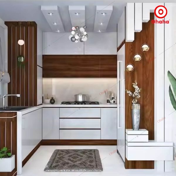 Tủ Bếp Gỗ Hiện Đại Sang Trọng OHAHA - TB031