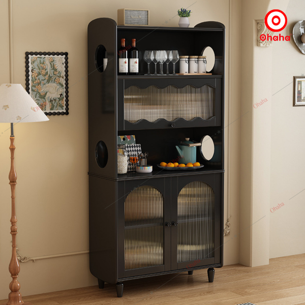 Tủ bếp gỗ MDF phong cách cổ điển Ohaha - TB052