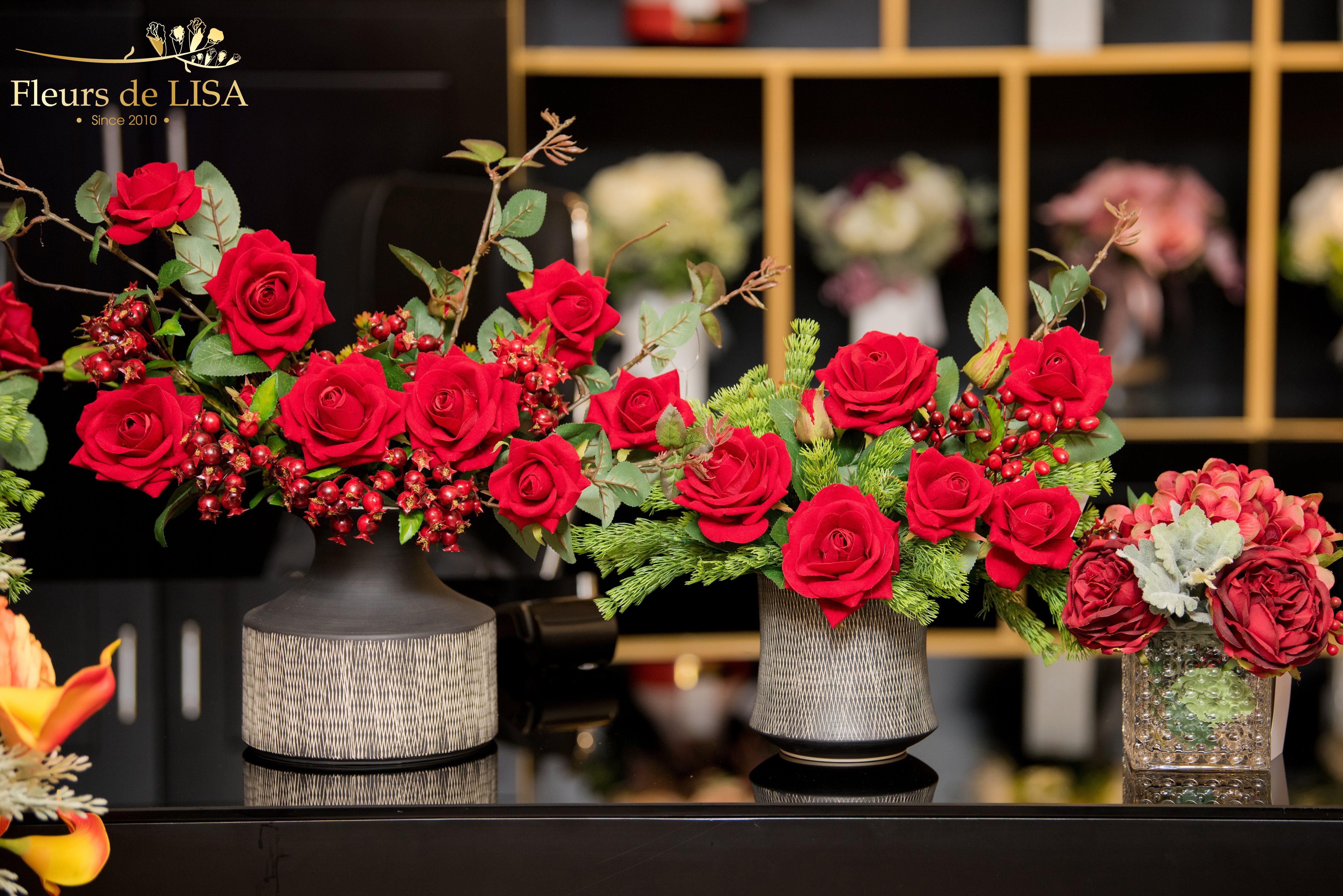 Những mẫu hoa lụa trang trí phòng khách rực rỡ sắc màu – Fleurs de ...