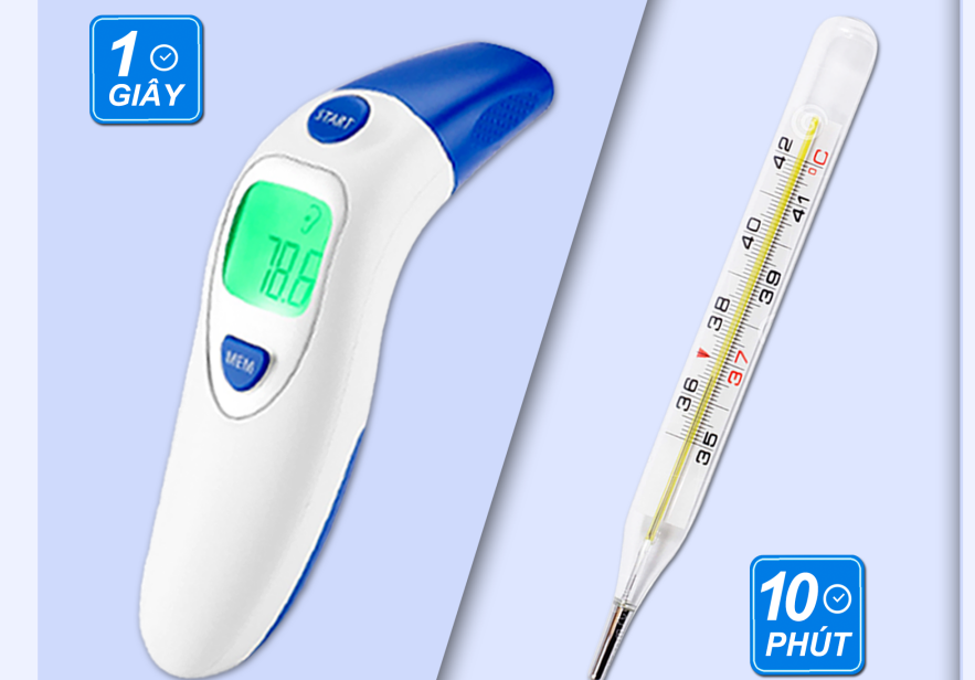 SO SÁNH GIỮA NHIỆT KẾ ĐIỆN TỬ VÀ NHIỆT KẾ THỦY NGÂN