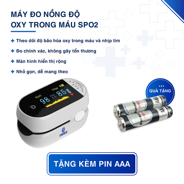 Máy đo nồng độ Oxy máu SpO2 CHIDO Model B1