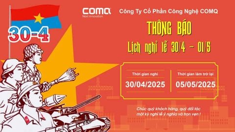THÔNG BÁO NGHỈ LỄ 30/4 & 1/5 NĂM 2025.