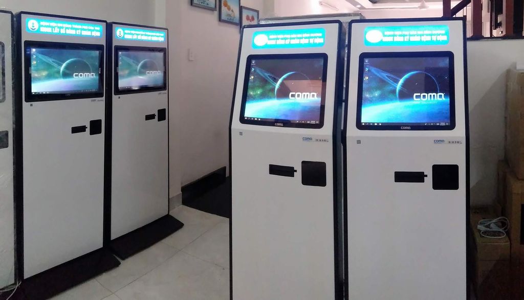 Kiosk ComQ tại bệnh viện Phụ sản Bình Dương.