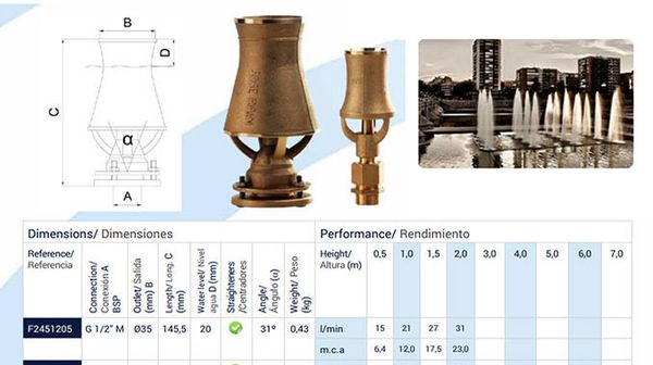Catalogue thiết bị đài phun nước nghệ thuật