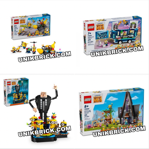 Các sets LEGO 75580, 75581, 75582, 75583 loạt phim Despicable Me 4 trong mùa hè năm nay 2024