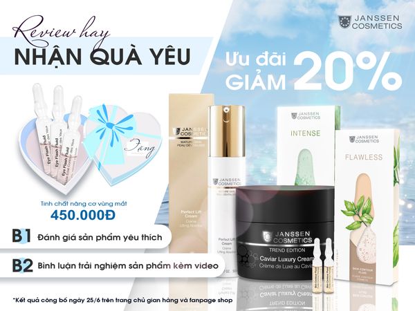 REVIEW HAY NHẬN QUÀ YÊU TỪ JANSSEN COSMETICS