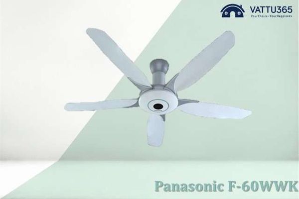 Quạt gắn trần F-60WWK có remote giá rẻ