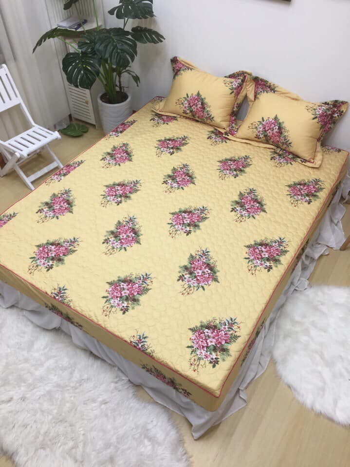 Set Ga gối chun trần Hàn quốc Happiness