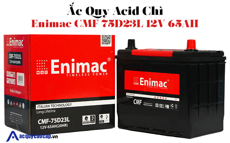 Ắc quy axit chì Enimac CMF 75D23L 12V 65Ah