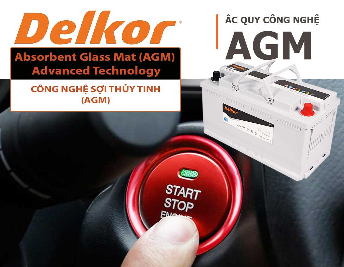 Công nghệ ắc quy AGM Delkor xe Start/Stop
