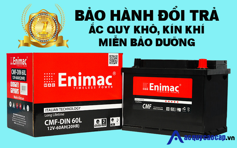 Bảo hành, đổi trả, ắc quy Khô, Kín khí, Miễn bảo dưỡng, MF, CMF, SMF, EFB, AGM