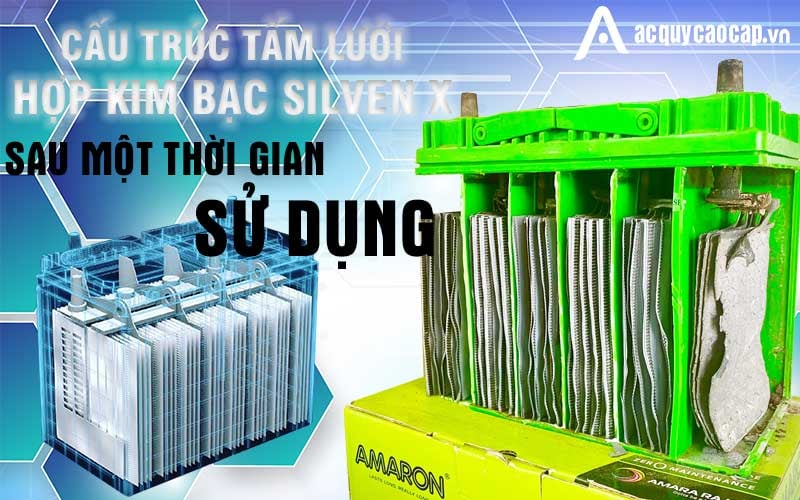 Cấu trúc tấm lưới hợp kim bạc Silver X sau một thời gian sử dụng