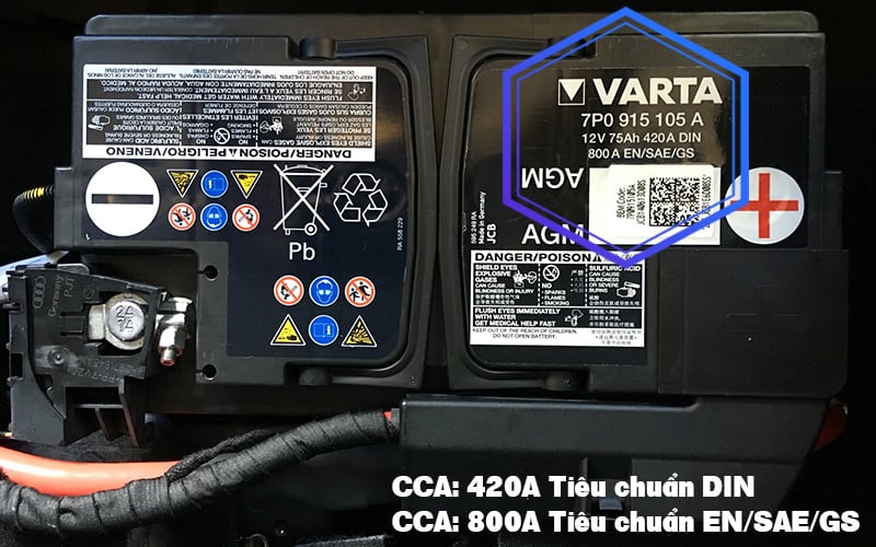 Kiểm tra CCA - Cold Cranking Amps trên bình ắc quy OEM