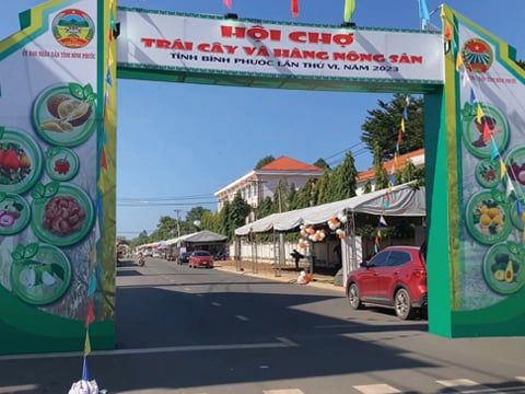Bình Phước: Nguyễn Tân tham gia Hội chợ trái cây và hàng nông sản