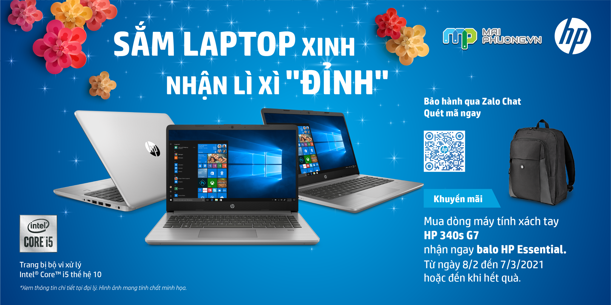 Vui tết HP - Sắm Laptop Xinh - Nhận Lì Xì 