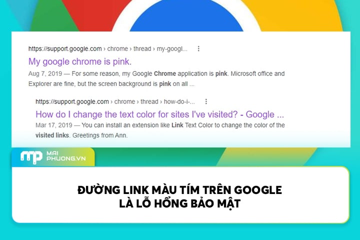 Đường Link Màu Tím Trên Google Là Lỗ Hổng Bảo Mật 16 Năm
