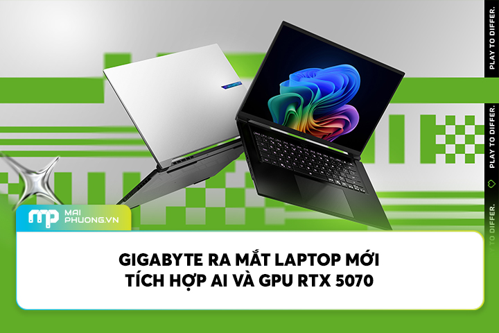 Gigabyte Ra Mắt Laptop Mới Tích Hợp AI Và GPU RTX 5070