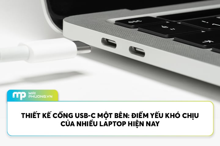 Thiết Kế Cổng USB-C Một Bên: Điểm Yếu Khó Chịu Của Nhiều Laptop Hiện Nay