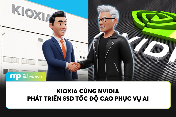 Kioxia Cùng Nvidia Phát Triển SSD Tốc Độ Cao Phục Vụ AI