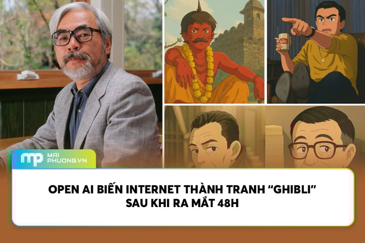 Open AI Biến Internet Thành Ảnh “Ghibli” Sau Khi Ra Mắt 48h
