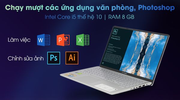 Laptop Asus A512F I5-10210U|8GB|512GB|15.6''|2GD5-MX250|Bạc|Win 10| A512FL EJ569T