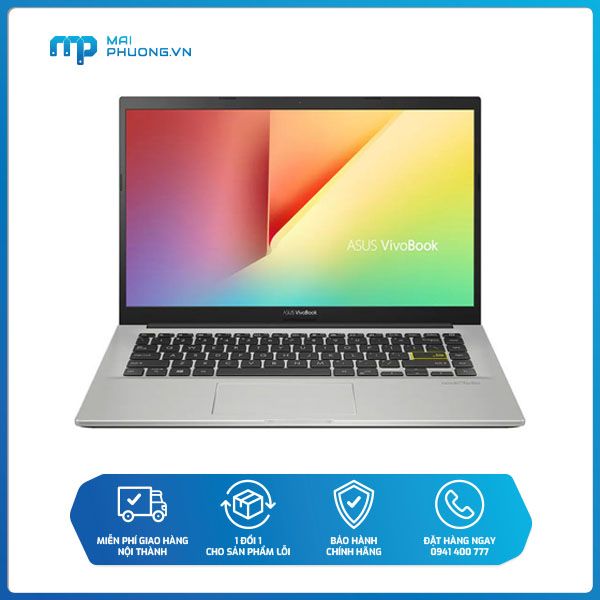 Asus VivoBook X413(i3-1005G1/4GB/128GB Trắng Giá rẻ, trả góp 0%