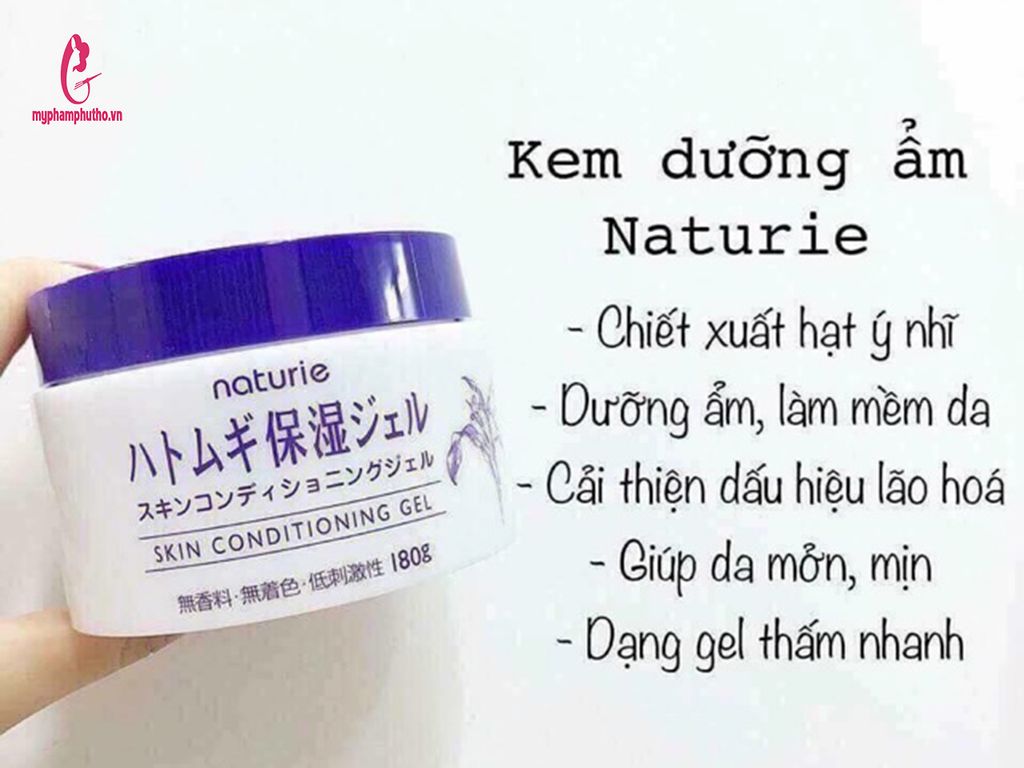 Công dụng của sản phẩm kem dưỡng da Naturie Skin Conditioning Gel Nhật Bản