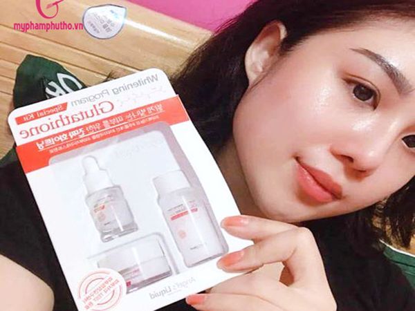 Review Set Dưỡng Trắng Da Mini 7DAY Whitening Program Glutathione 700V