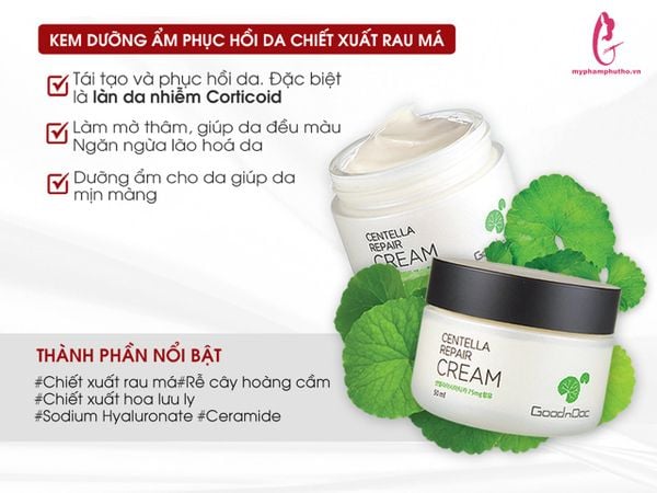 Kem Dưỡng Rau Má Goodndoc Centella Repair Cream